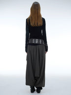 Studded Cuff Top | Black