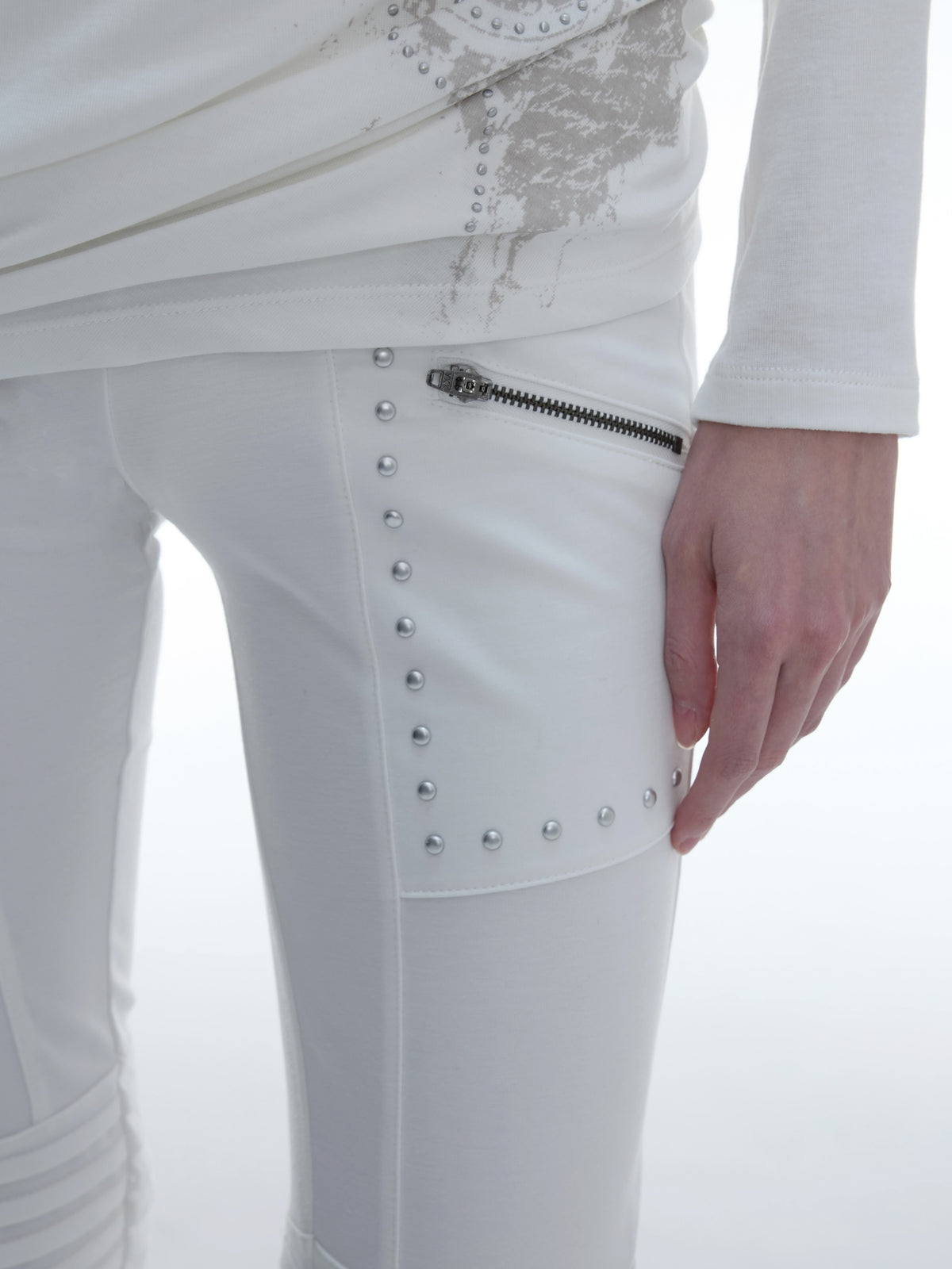 Skinny Flares | White