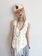 Jellyfish Waistcoat | White
