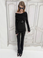 2 Ways to Wear Knit Top | Black