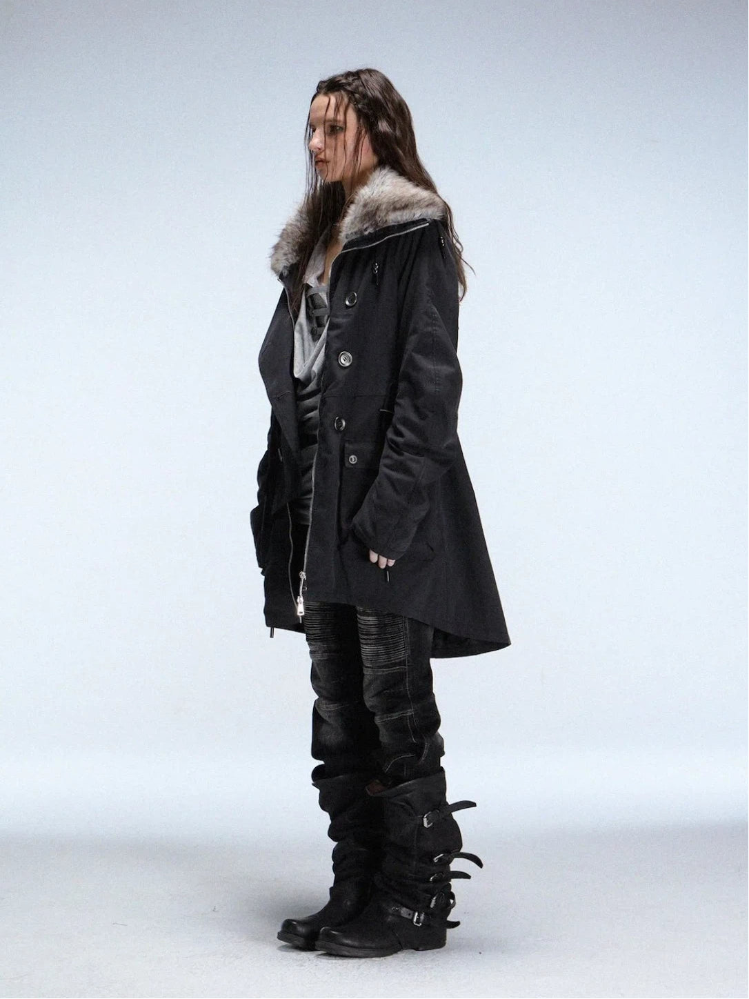 Long Barn Coat | Black