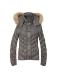 Quilted Down Jacket | Brown