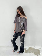 Batwing Hooded Top | Lilac
