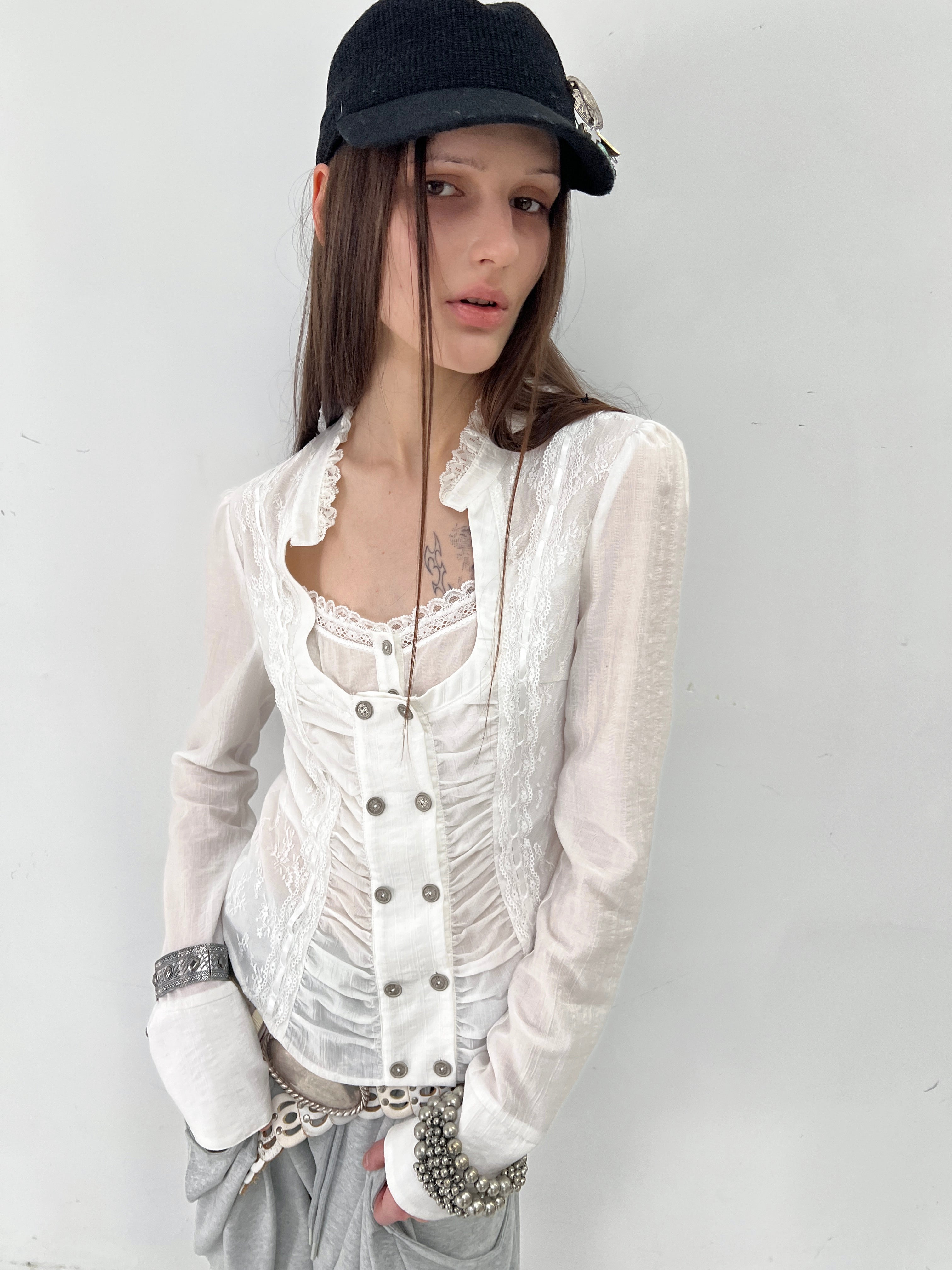 Artemis Lace Blouse | White