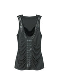 Aegis Studded Top | Grey