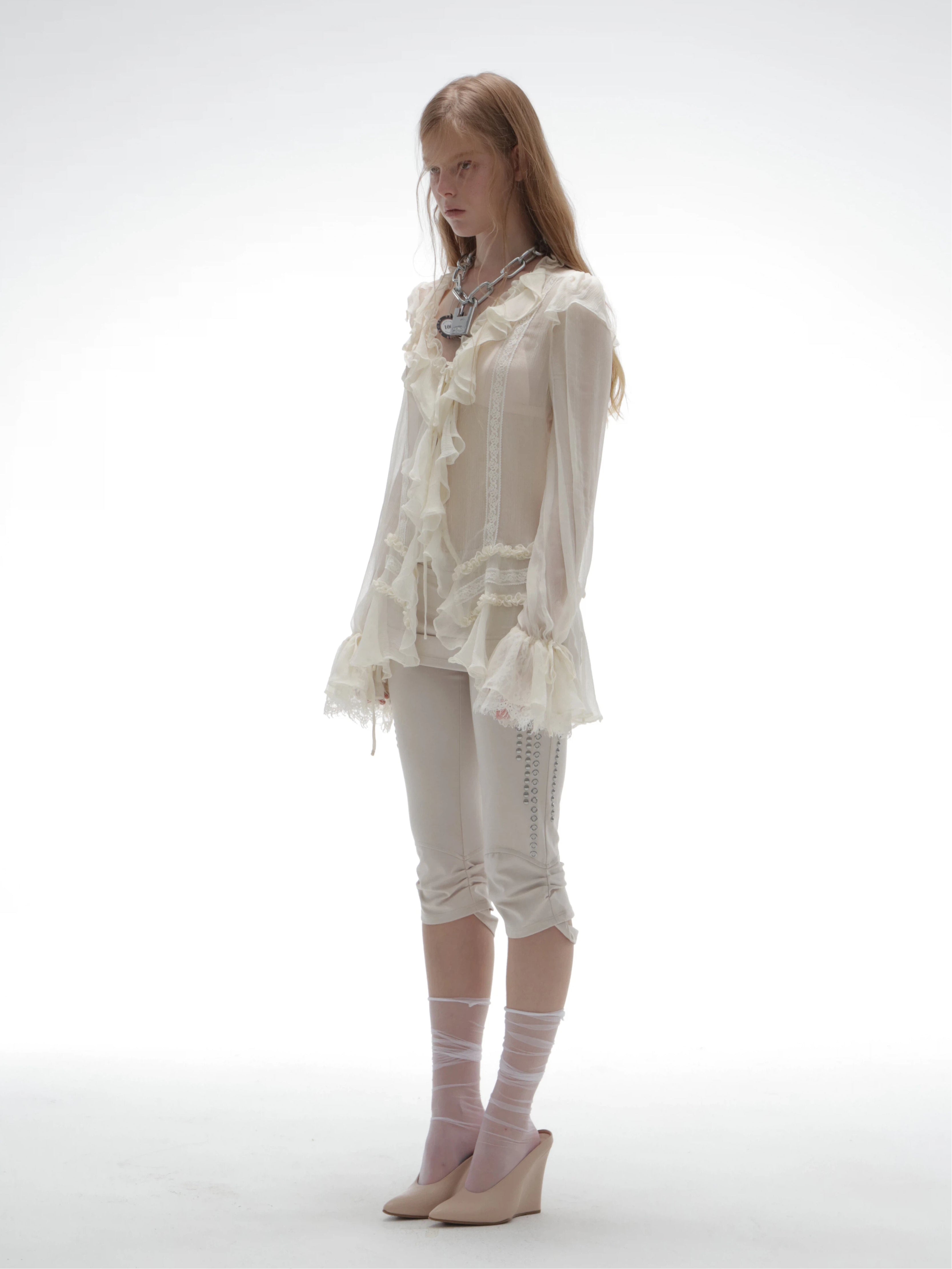 Shalott Lace Blouse | White