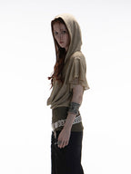 Hooded Batwing Top