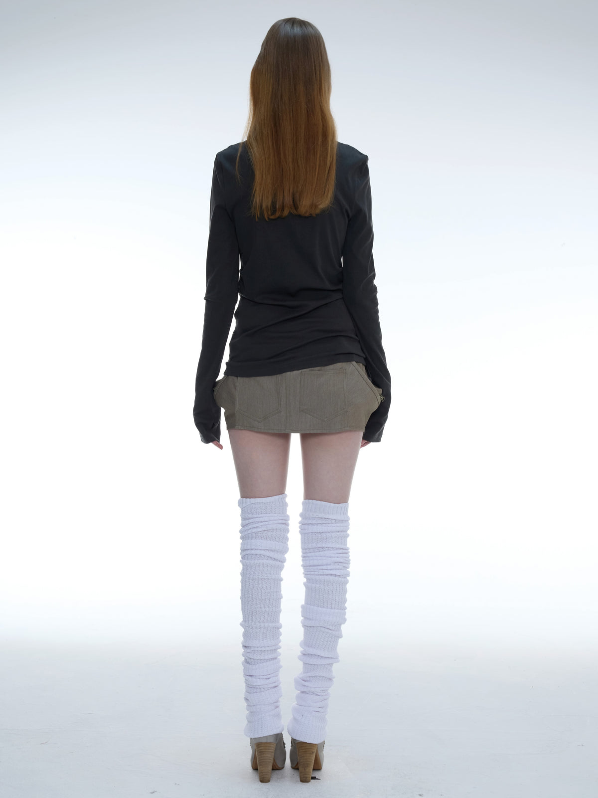Aegis Studded Top, Long Sleeves | Grey
