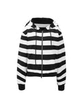 Striped Hoodie | Black & White