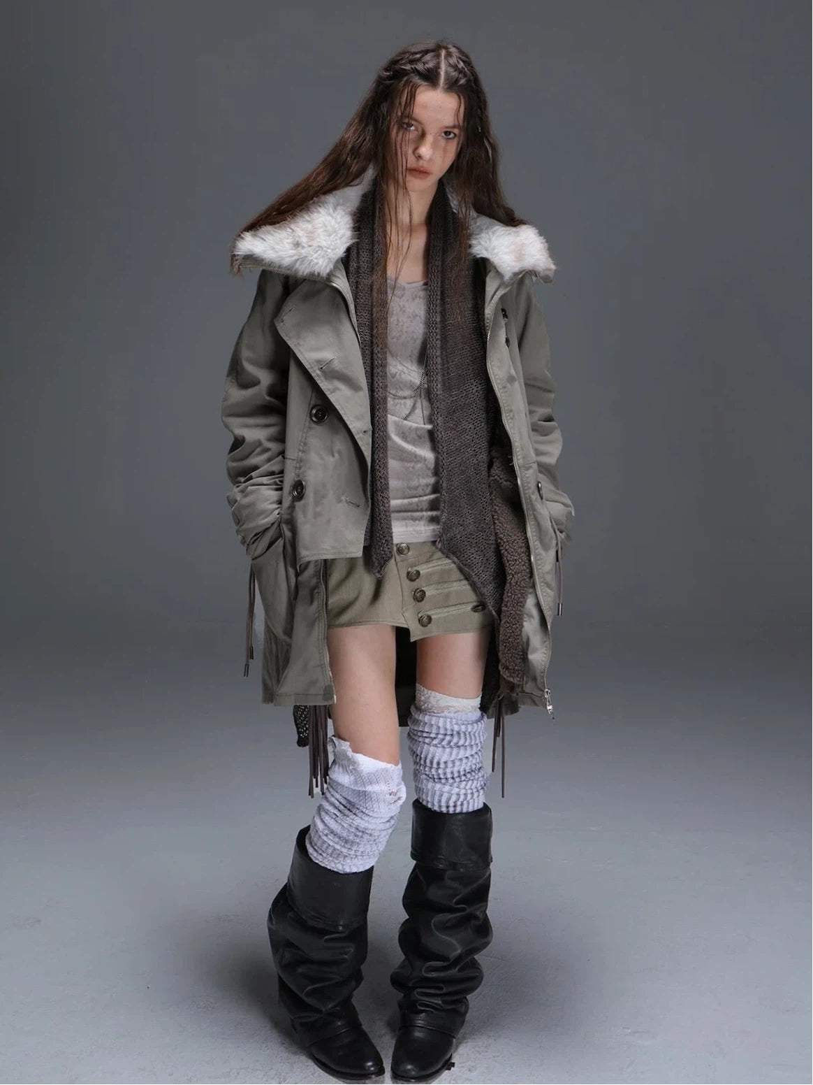 Long Barn Coat | Khaki