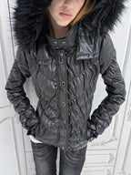 Quilted Down Jacket | Black