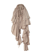 Cotton Ruffled Scarf | Sand