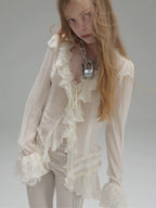 Shalott Lace Blouse | White