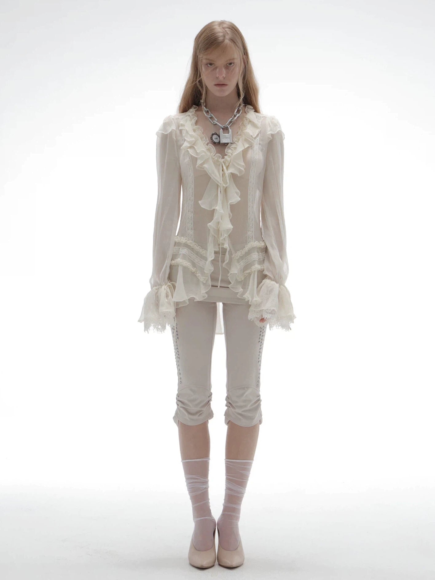 Shalott Lace Blouse | White