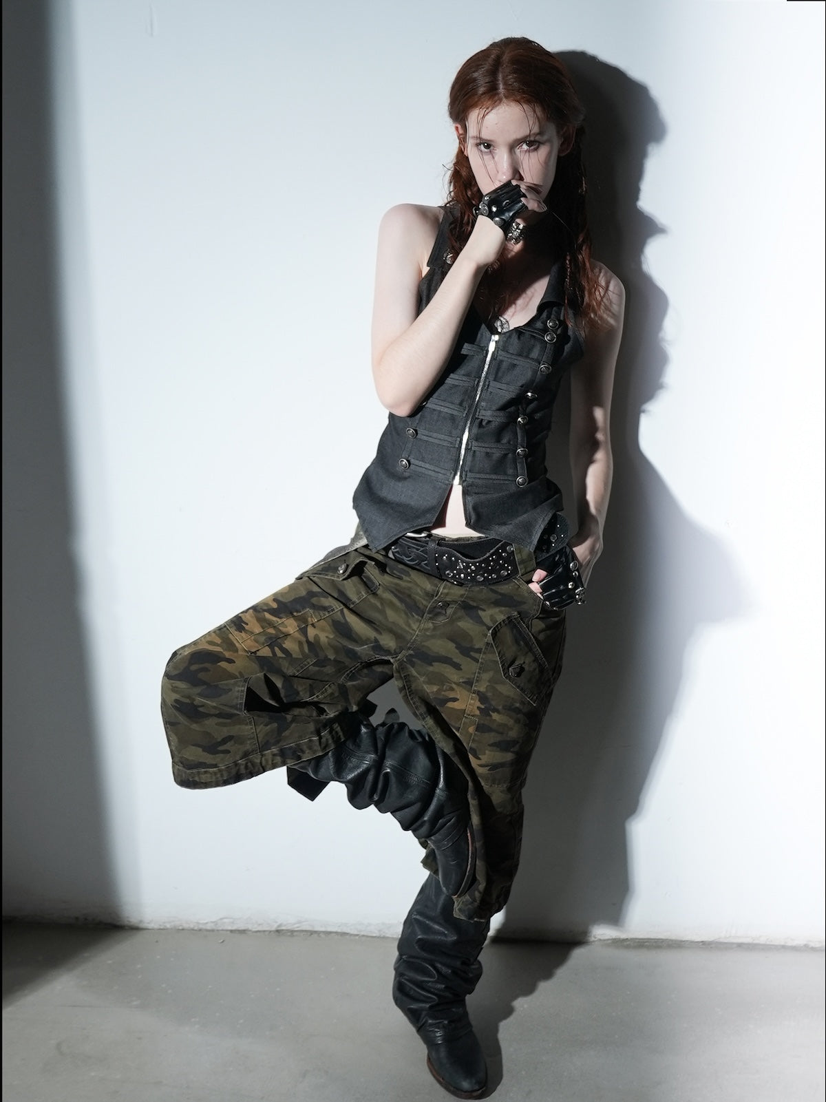 Camo Flared Jorts