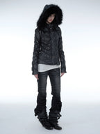 Quilted Down Jacket | Black