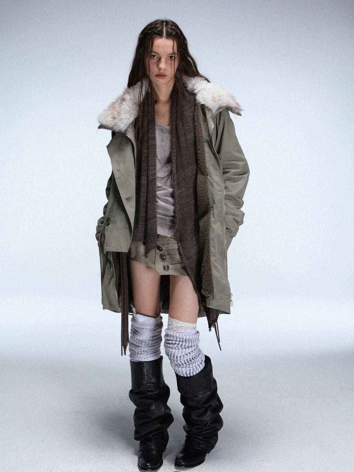 Long Barn Coat | Khaki