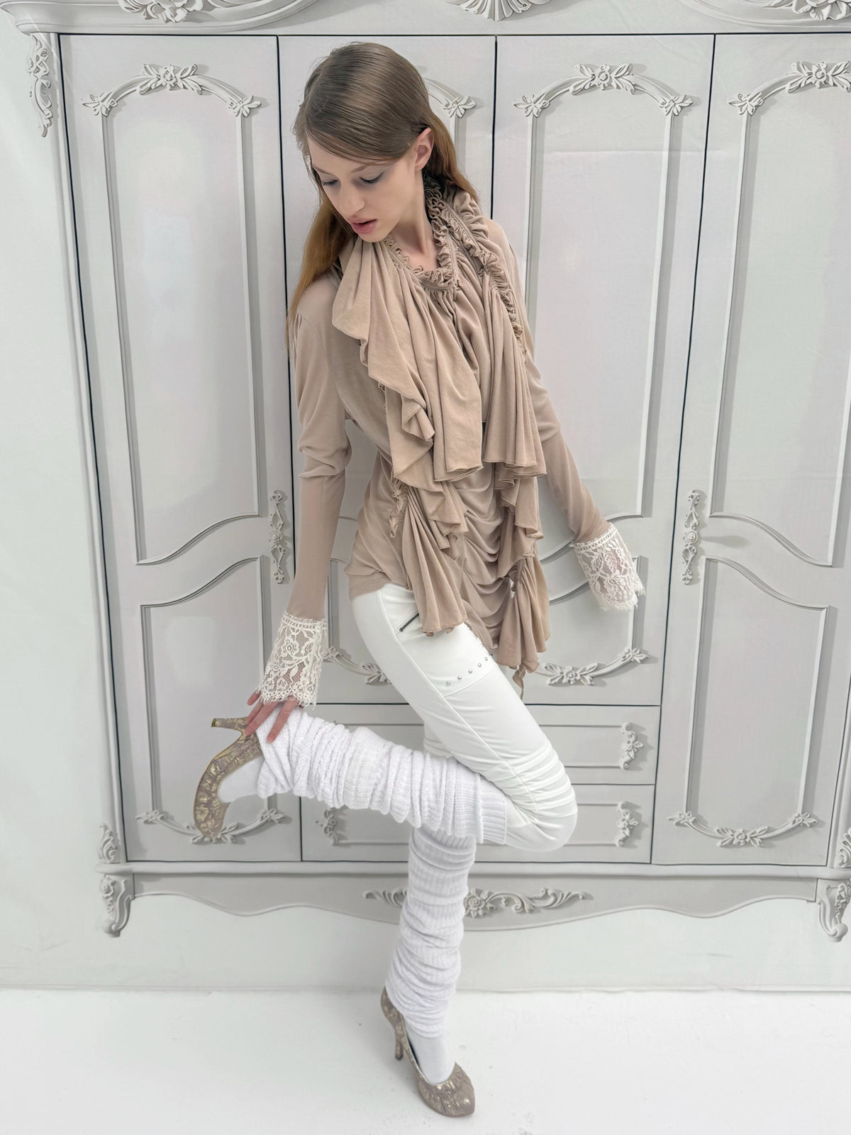 Skinny Flares | White