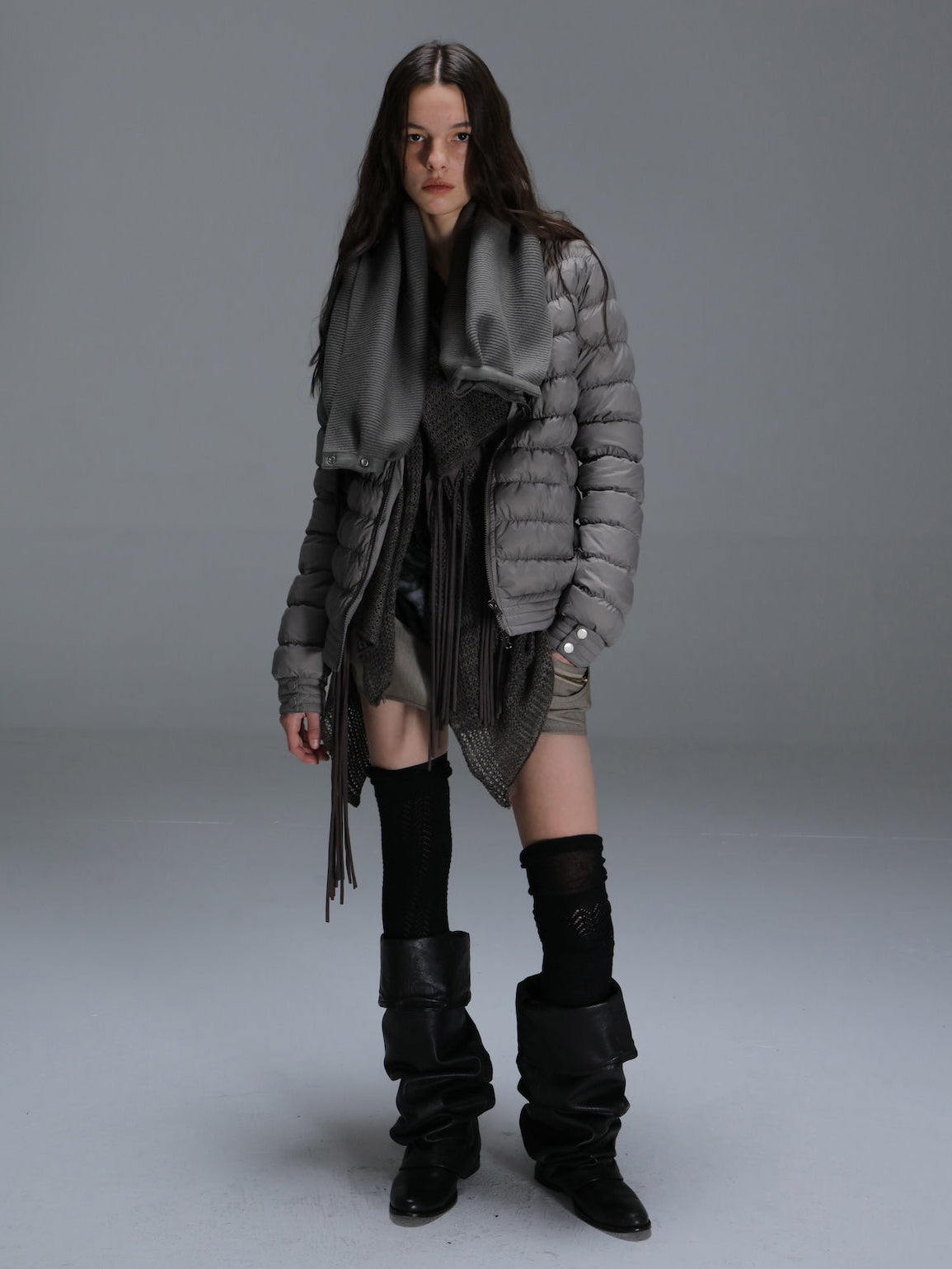 Slim Puffer | Mist Grey