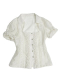Midsummer Milkmaid Blouse | White