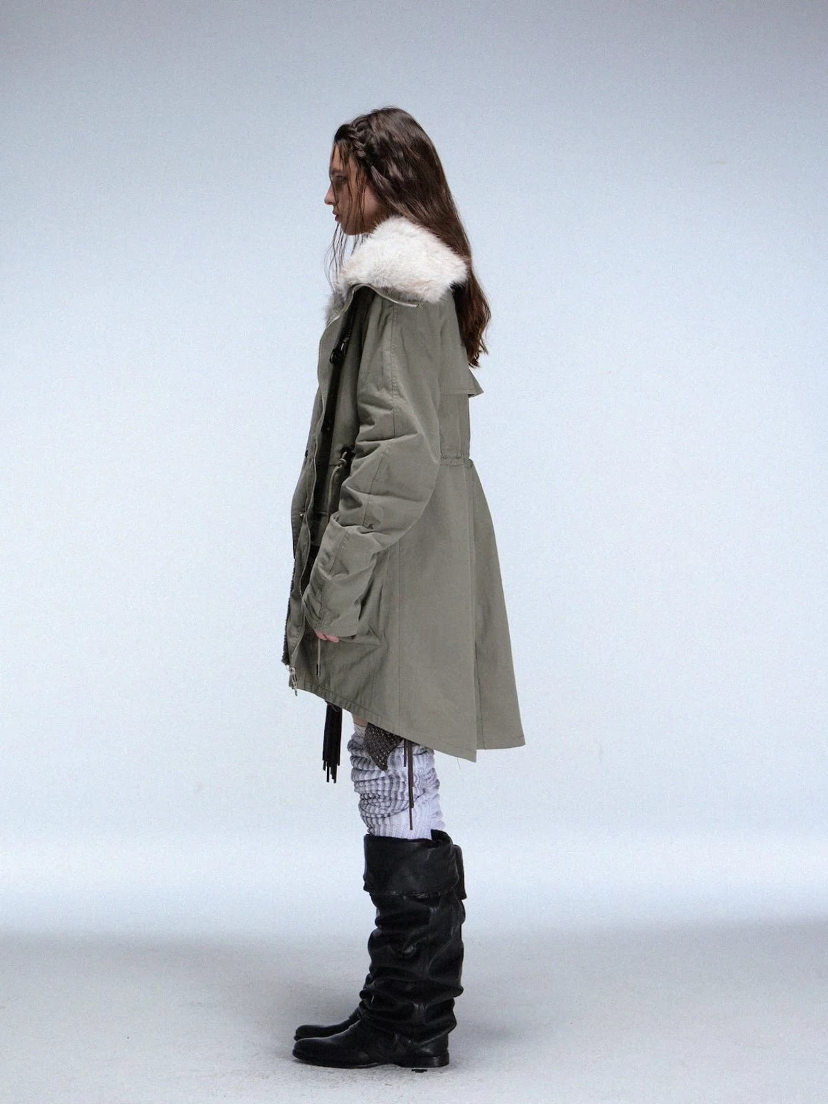 Long Barn Coat | Khaki