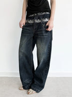 Double Waistband Jeans