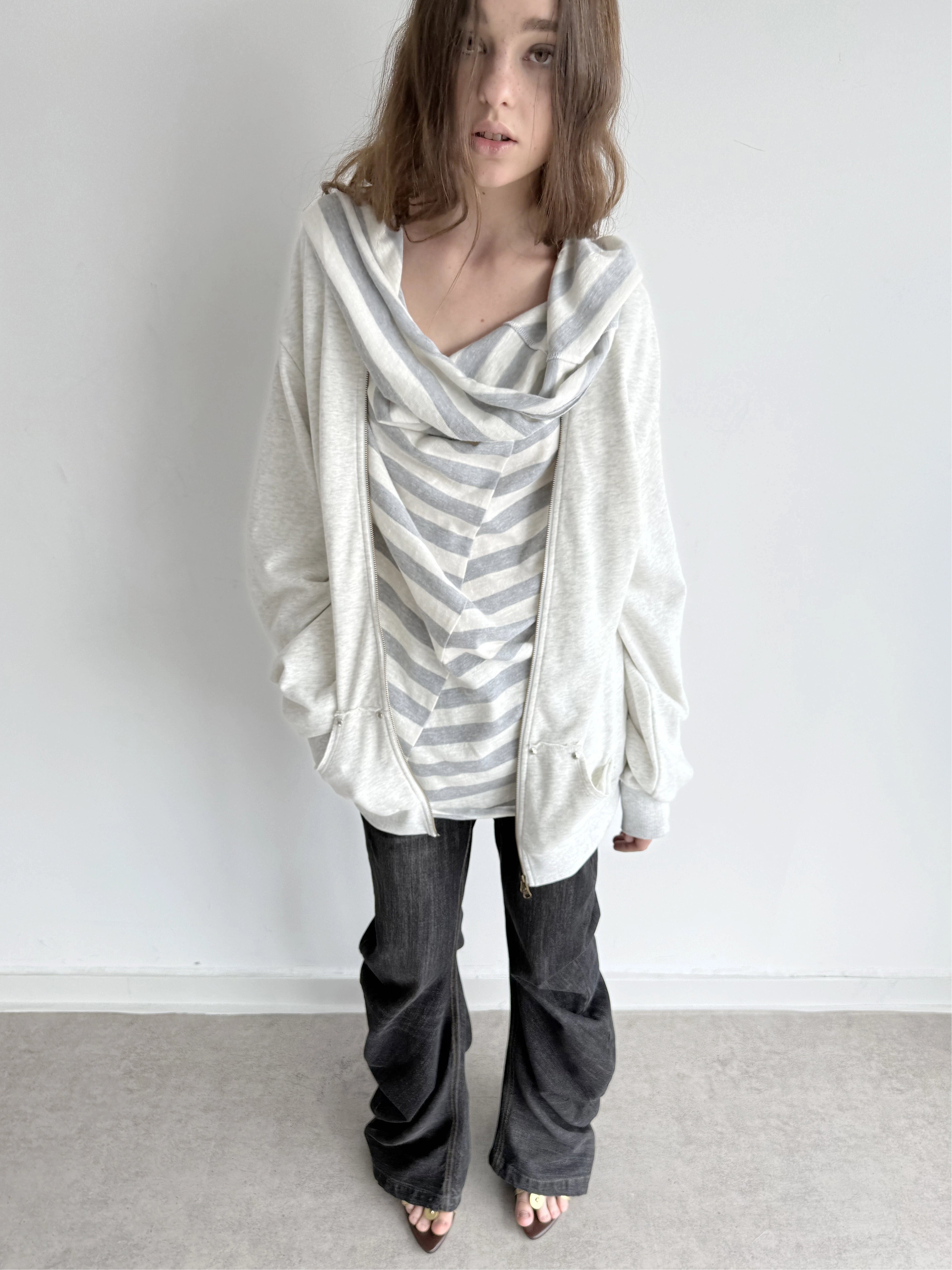 Layered Hoodie | White