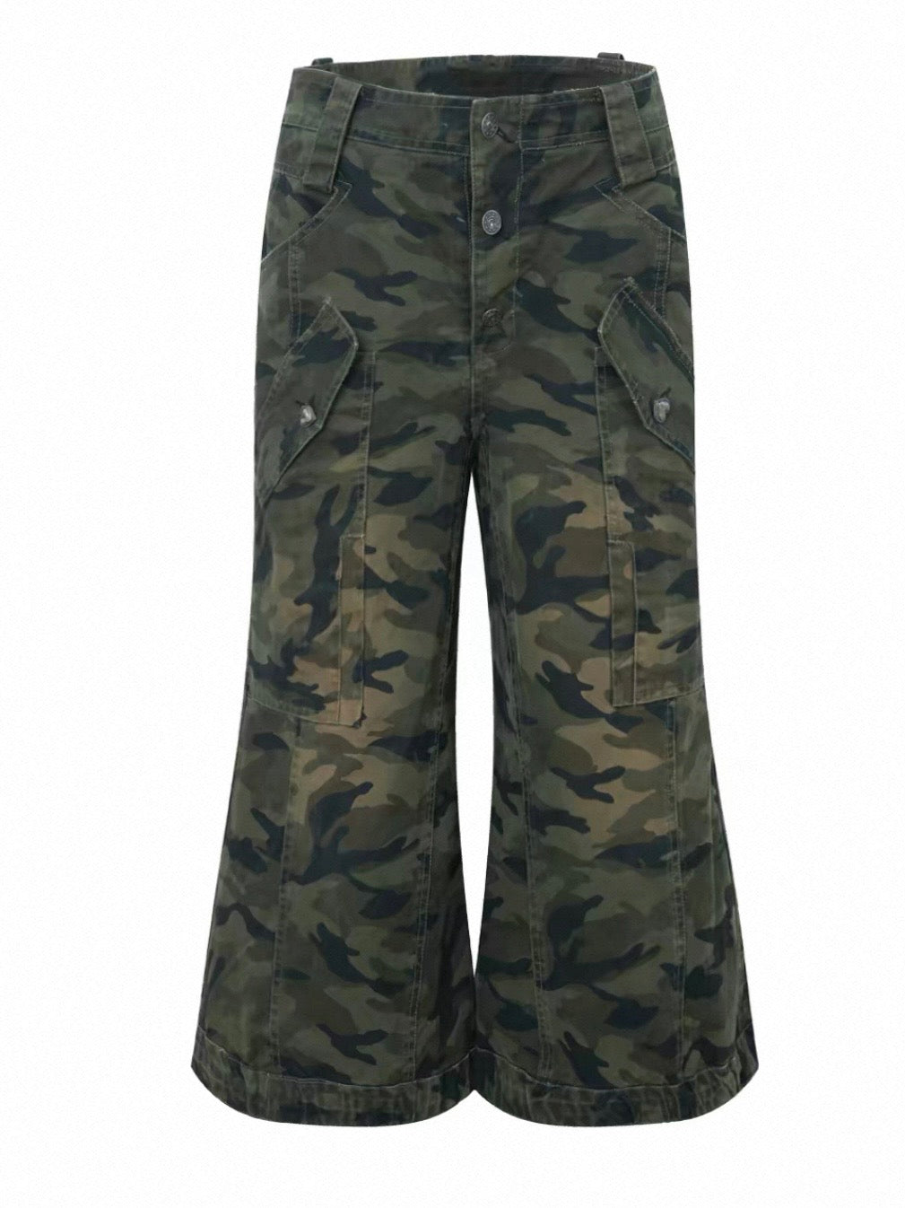 Camo Flared Jorts