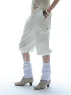 Capri Shorts | White