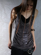 Aegis Studded Top | Grey